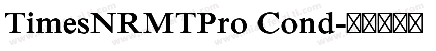 TimesNRMTPro Cond字体转换
